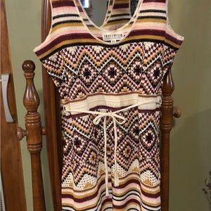 Idyllwind crochet dress with front tie